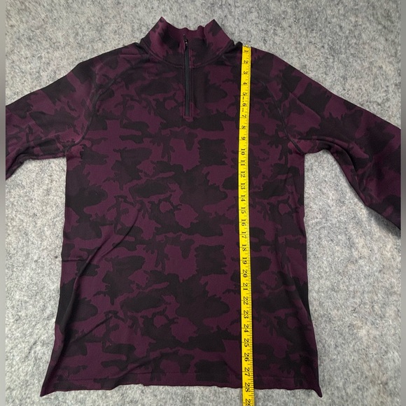 UNRL | Camo Knit Quarter Zip | Cabernet Camo | Size Medium - Picture 7 of 7